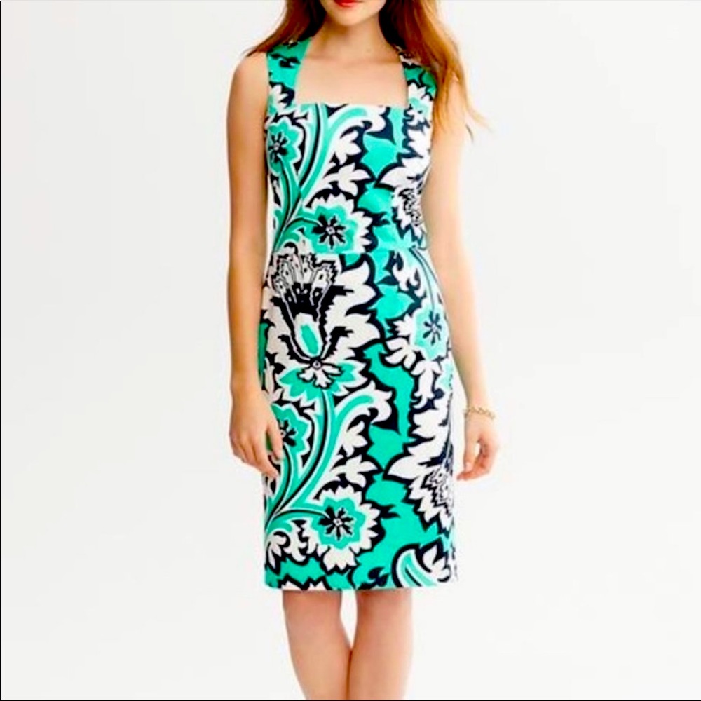 Milly Banana Republic Sleeveless Square Neck Dress